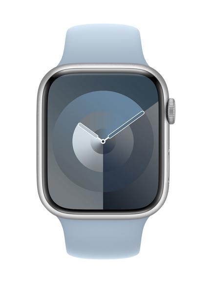 Apple Watch 45mm Sport Band, Medium-Large - view 2, Light Blue