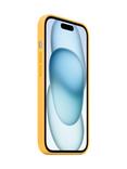 Apple Silicone Case with MagSafe for iPhone 15, Sunshine