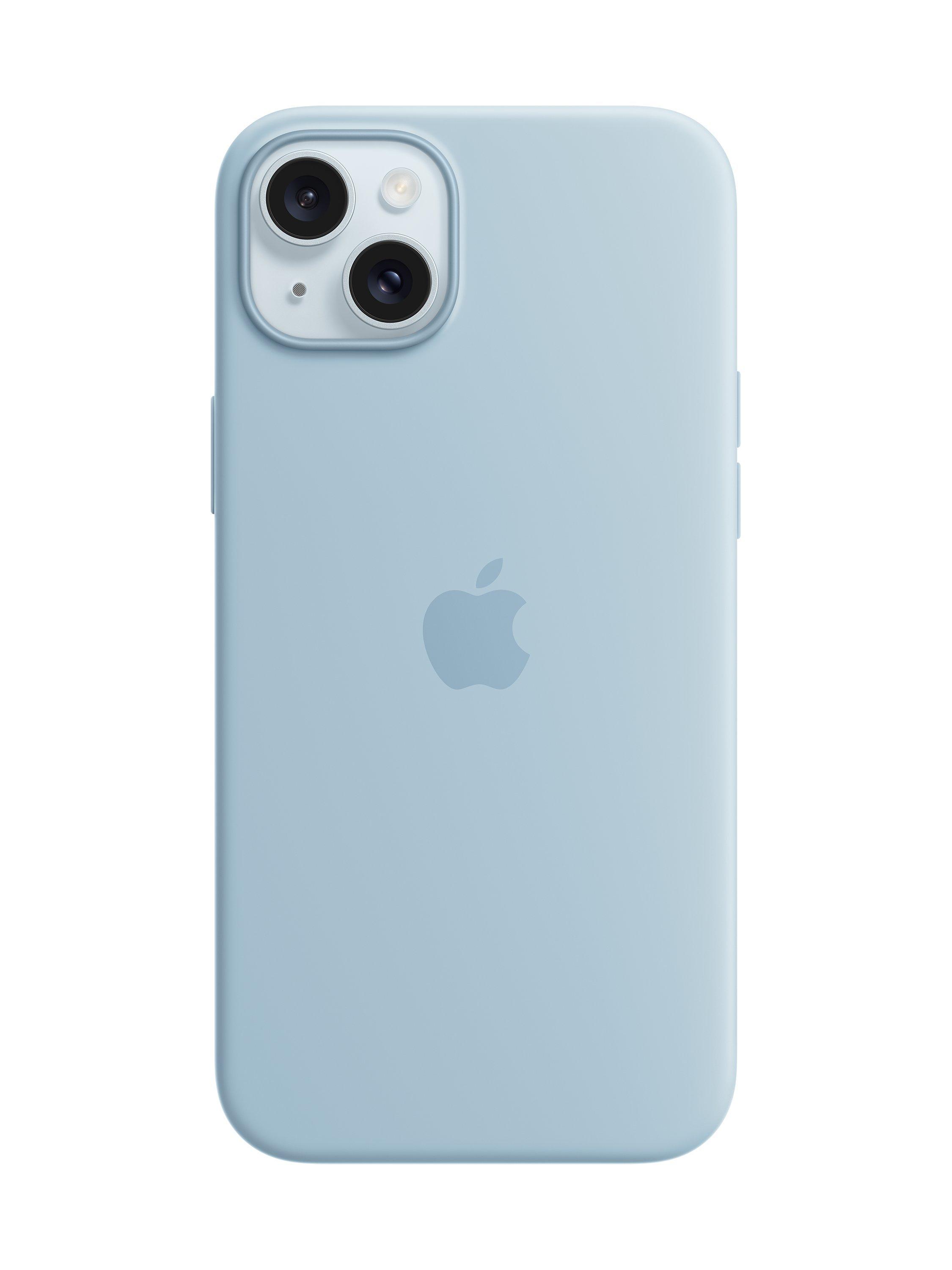 Apple Silicone Case with MagSafe for iPhone 15 Plus, Light Blue
