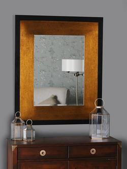 Laura Ashley Cara Rectangular Wall Mirror, 114 x 94cm, Bronze, Bronze