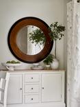 Laura Ashley Cara Round Wall Mirror, 110cm, Bronze