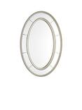 Laura Ashley Nolton Oval Wall Mirror, 90 x 60cm, Champagne