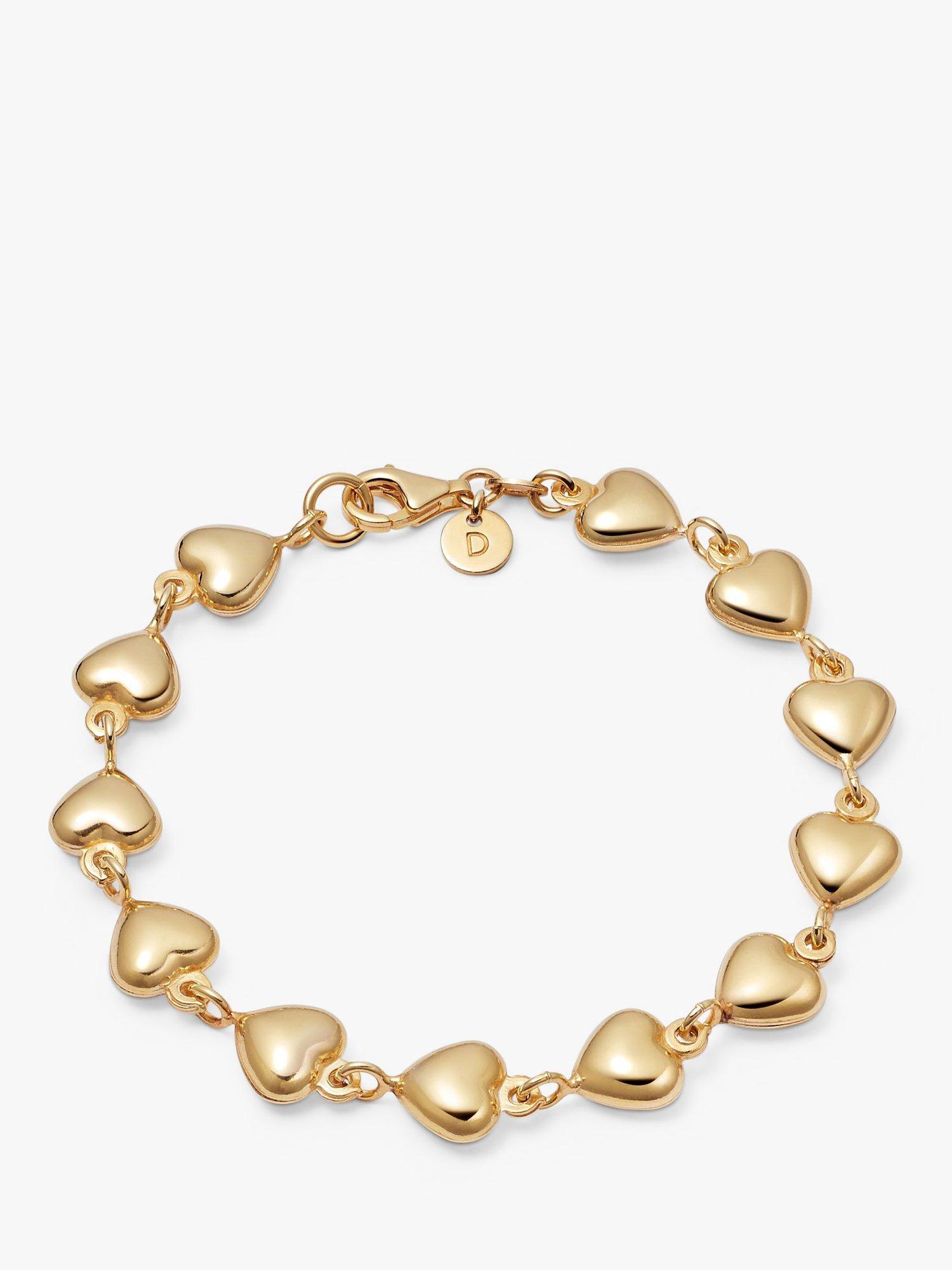 Daisy London Chubby Heart Bracelet, Gold