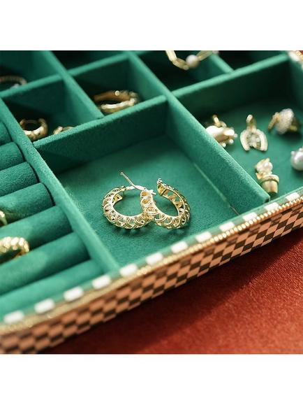 Daisy London Shrimps x Daisy Limited Edition Jewellery Case, Green - view 2, Green