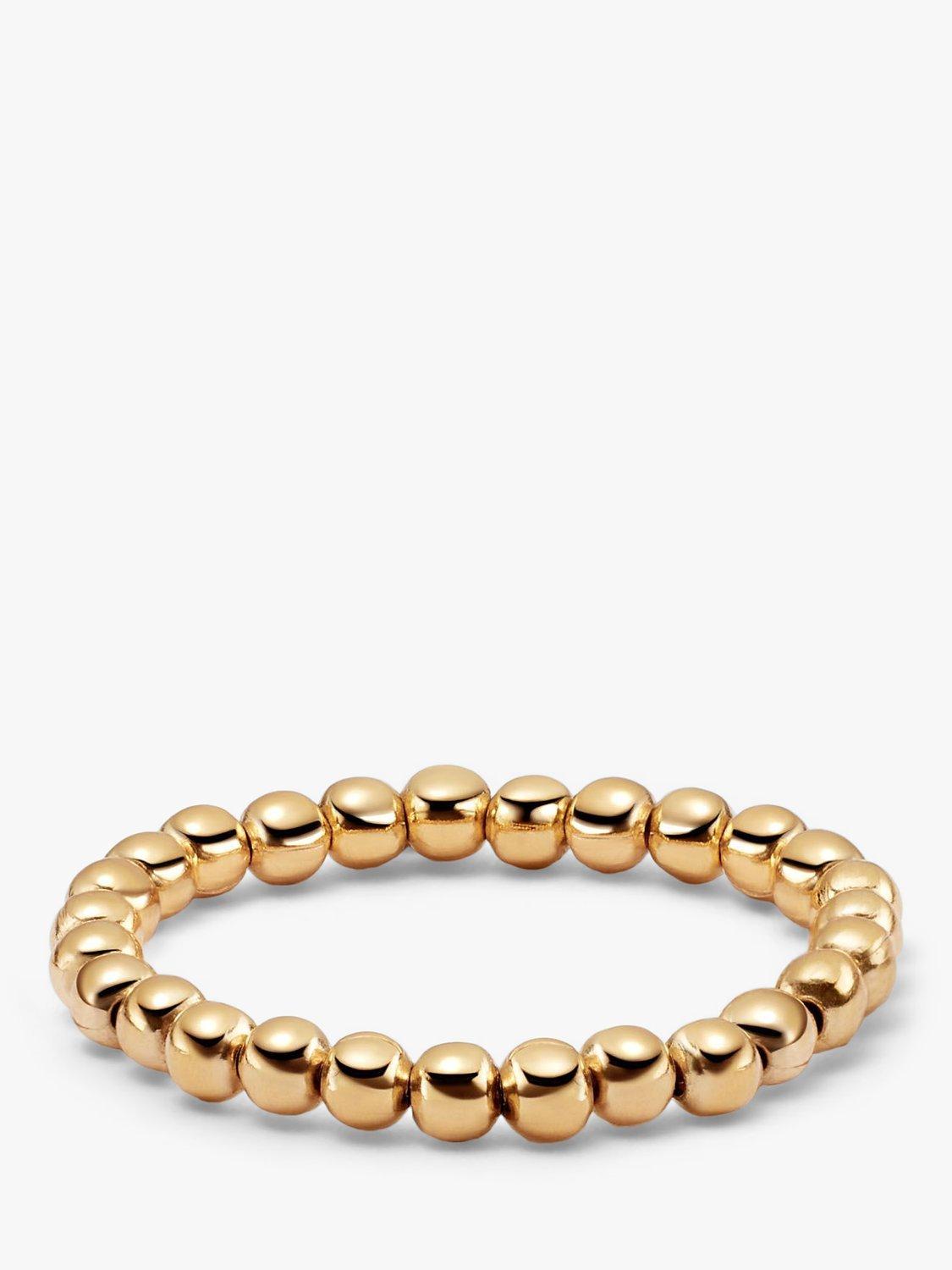 Product image 1 of 3, which shows Daisy London Shrimps x Daisy Beaded Ring, Gold, N