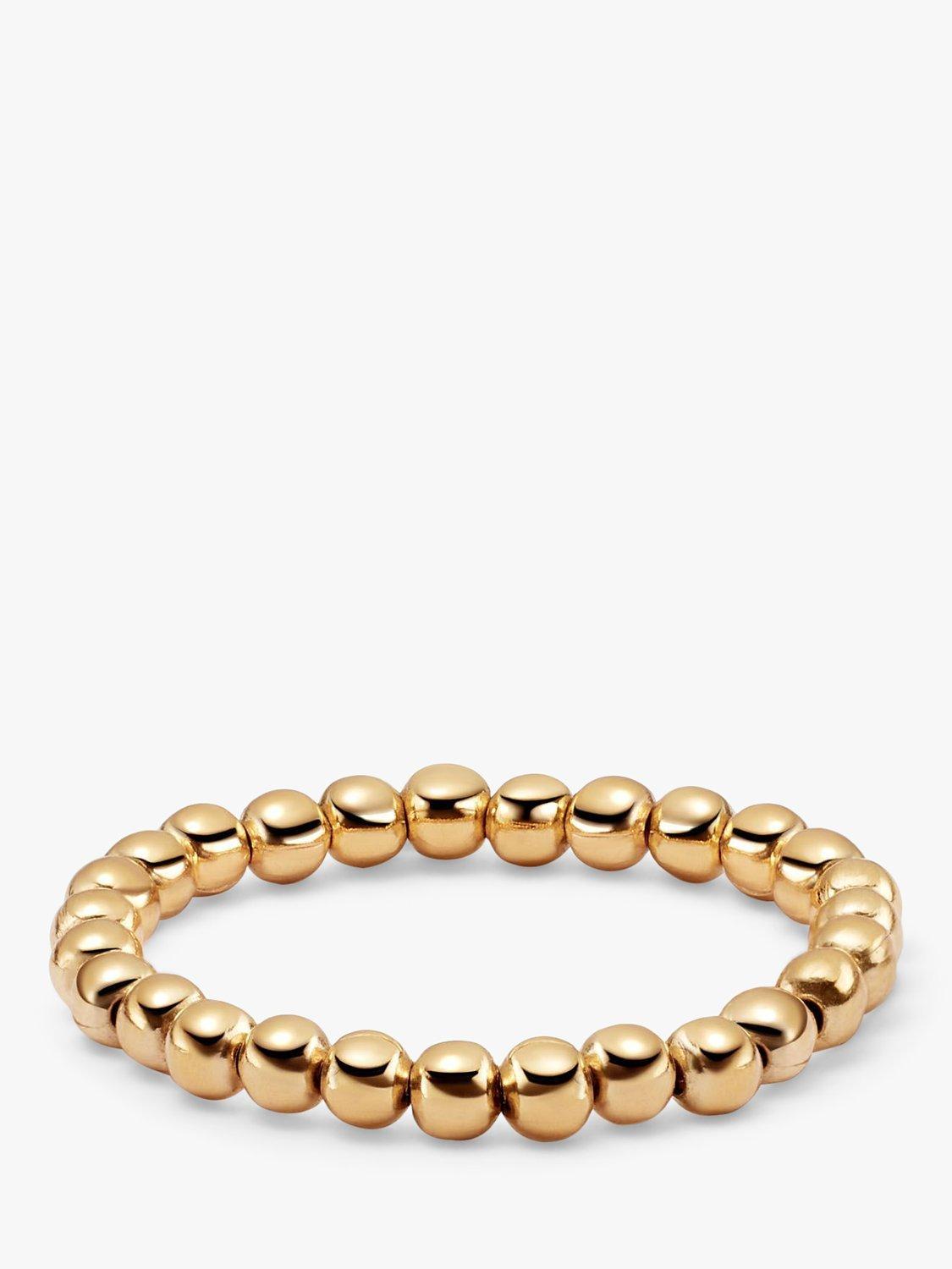 Product image 1 of 3, which shows Daisy London Shrimps x Daisy Beaded Ring, Gold, L