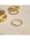 Daisy London Shrimps x Daisy Pearl Beaded Ring, Gold