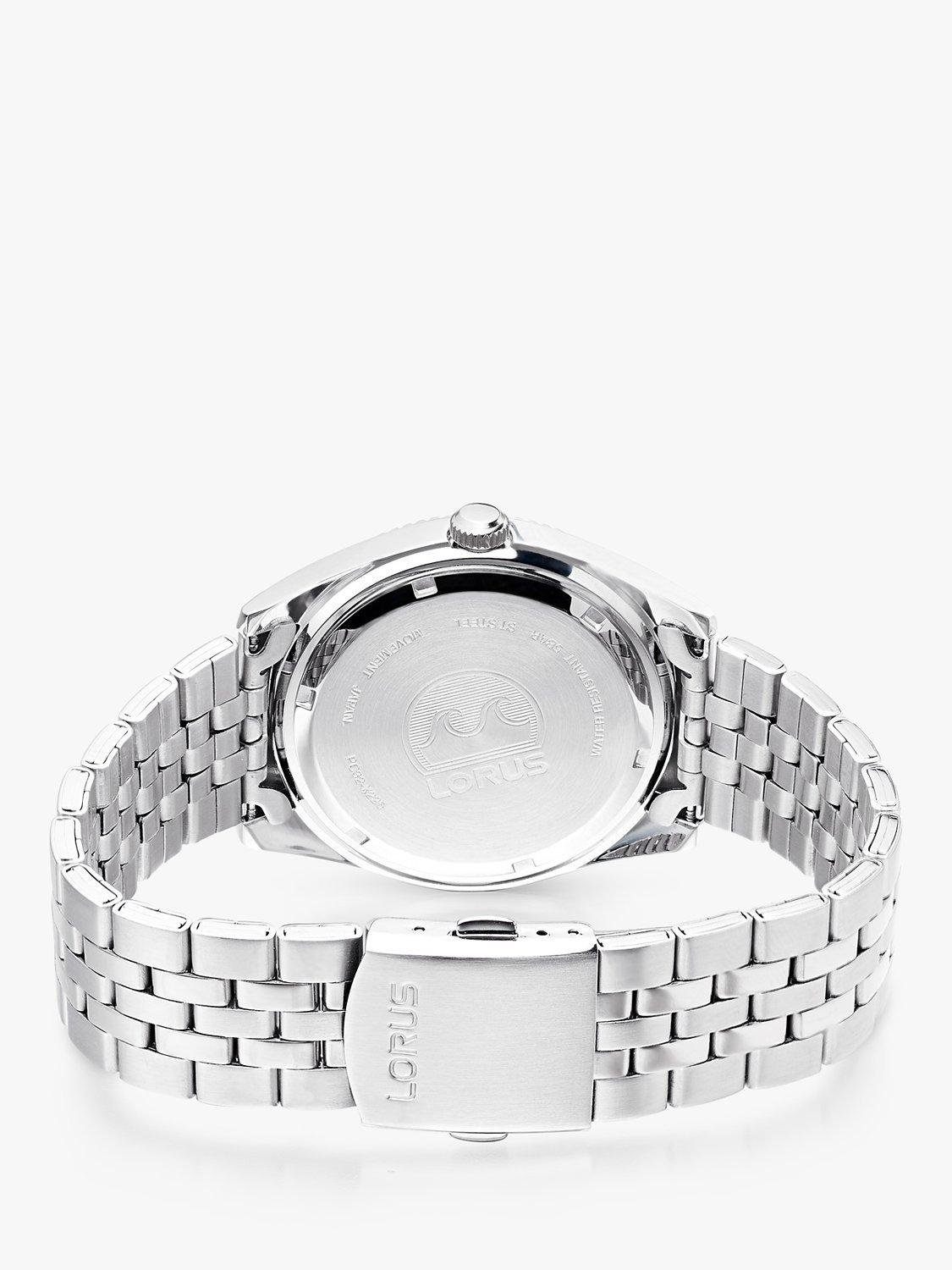 Product image 3 of 4, which shows Lorus Men's Heritage Date Bracelet Strap Watch, Silver/Green