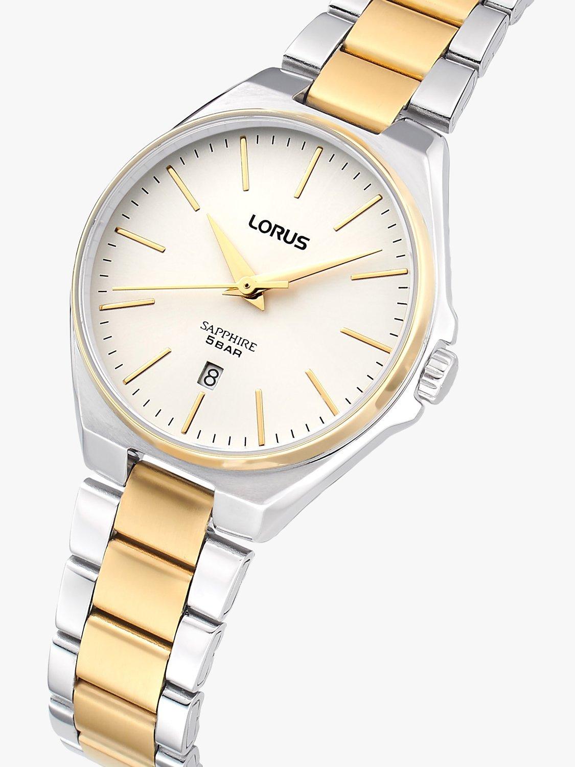 Product image 2 of 4, which shows Lorus Women's Sapphire Bracelet Strap Watch, Gold/Silver