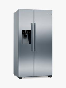 Bosch Series 6 KAD93AiERG American Fridge Freezer, Stainless Steel, Stainless Steel