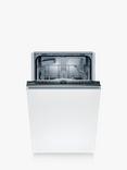 Bosch Series 2 SPV2HKX42G Fully Integrated Slimline Dishwasher, Stainless Steel