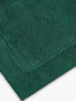 John Lewis Micro-Fresh Deep Pile Bath Mat - view 2, Dark Evergreen