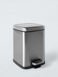 John Lewis Soft Close Bathroom Pedal Bin, 4L