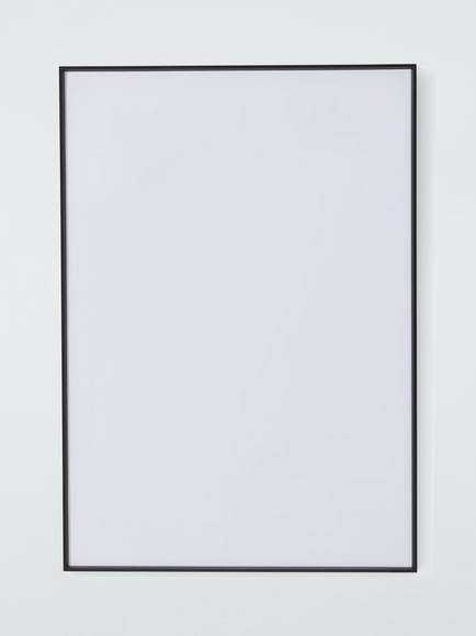 John Lewis Aluminium Poster Frame & Mount, 19 x 28" (50 x 70cm), Black, Black