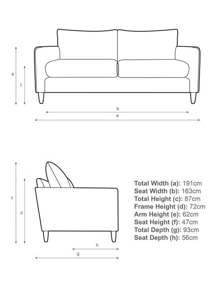 John Lewis Bailey II Large 2 Seater Sofa, Light Leg - view 2, Brushed Tweed Grey