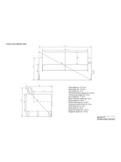 John Lewis Loose Cover Medium 2 Seater Sofa - view 2, Cotton Linen Grey