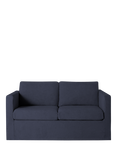 John Lewis Loose Cover Medium 2 Seater Sofa, Cotton Linen Navy