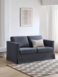 John Lewis Loose Cover Medium 2 Seater Sofa, Cotton Linen Navy
