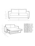 John Lewis Bailey II Medium Sofa Bed, Light Leg