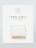 John Lewis Bullet Style Earring Backs, Gold and Silver