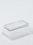 John Lewis Glass Butter Dish, Clear