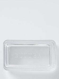 John Lewis Glass Butter Dish, Clear - view 2, 