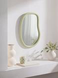 John Lewis Abstract Wall Mirror, 60 x 47cm, Pistachio