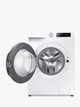 Samsung Series 6+ WW90DG6U85LBU1 Freestanding Washing Machine, AI Energy, 9kg Load, 1400rpm Spin, White