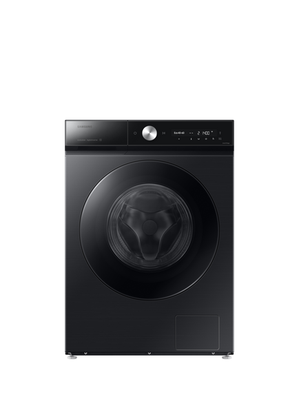 Samsung Series 8 WW90DB8U95GBU1 Freestanding Washing Machine, AI Energy, 9kg Load, 1400rpm Spin, Black, Black
