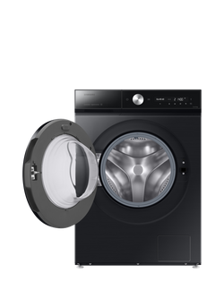 Samsung Series 8 WW90DB8U95GBU1 Freestanding Washing Machine, AI Energy, 9kg Load, 1400rpm Spin, Black - view 2, Black