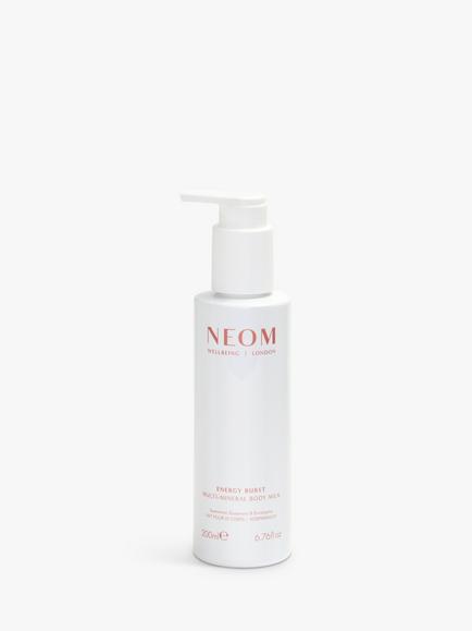 NEOM Wellbeing London Energy Burst Multi-Mineral Body Milk Spearmint, Rosemary & Eucalyptus, 200ml, 