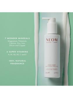 NEOM Wellbeing London Energy Burst Multi-Mineral Body Milk Spearmint, Rosemary & Eucalyptus, 200ml - view 2, 