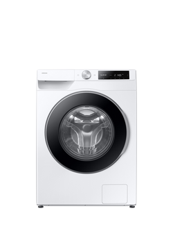Samsung WW11DG6B85LEU1 Freestanding Washing Machine, AI Energy, 11kg load, 1400rpm Spin, White, White