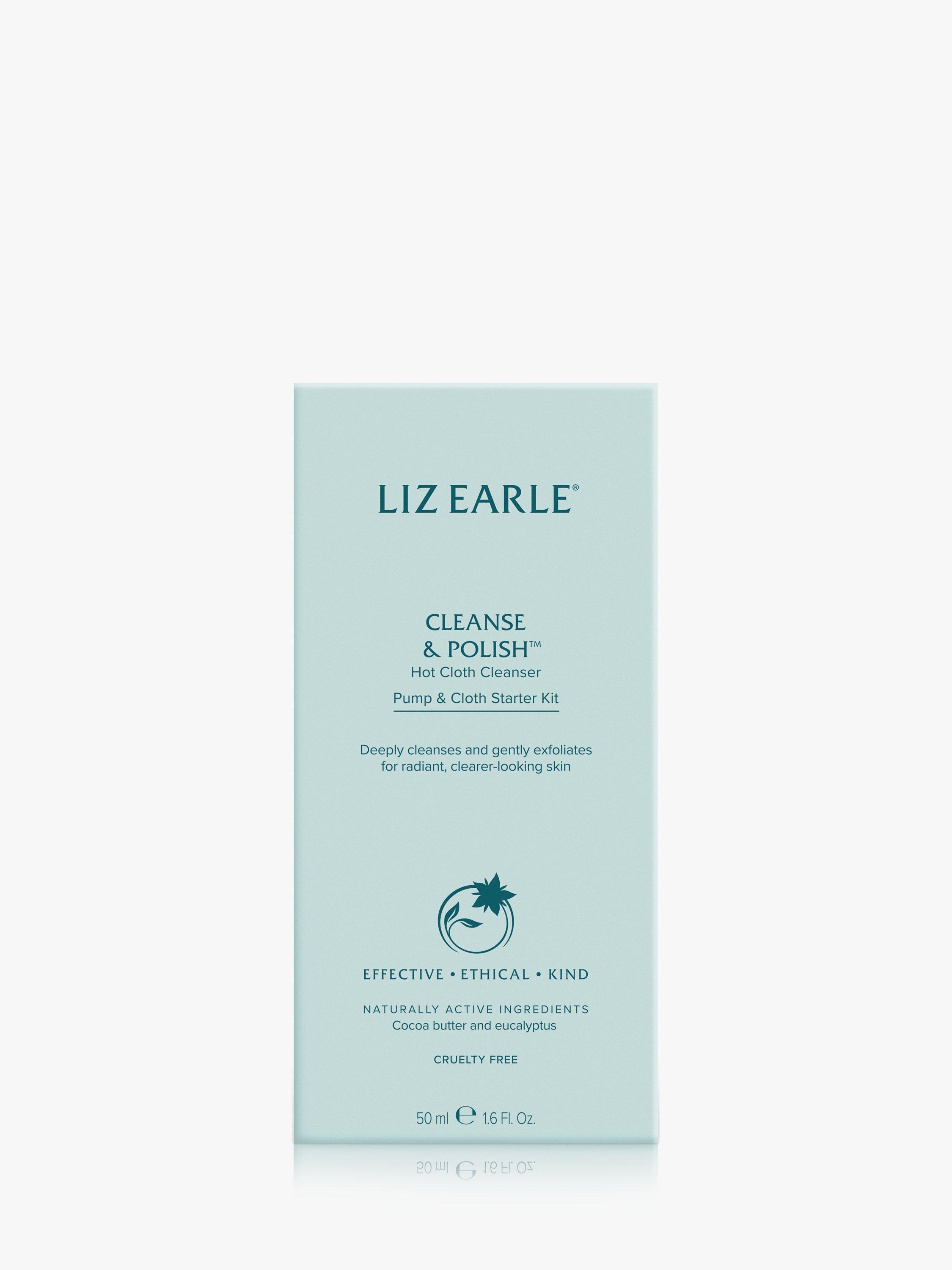 Product image 3 of 4, which shows Liz Earle Cleanse & Polish™ Hot Cloth Cleanser Pump & Cloth Starter Kit Skincare Gift Set