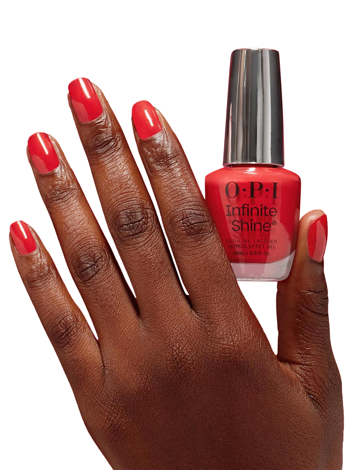 Product image 5 of 7, which shows OPI Infinite Shine Gel-Like Lacquer Nail Polish, Cajun Shrimp