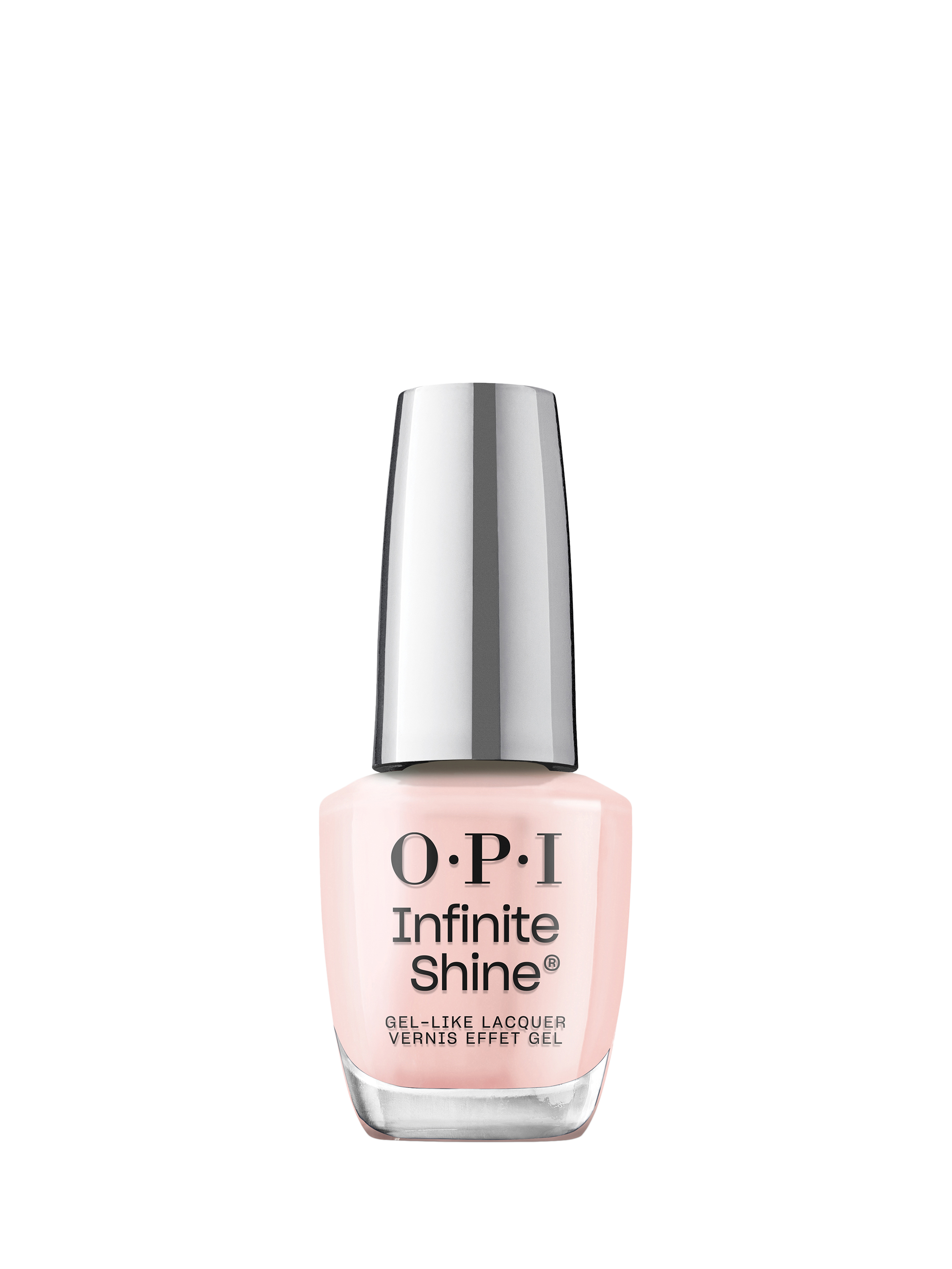 Product image 1 of 5, which shows OPI Infinite Shine Gel-Like Lacquer Nail Polish, Pretty Pink Perseveres