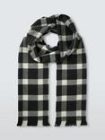 John Lewis ANYDAY Twill Scarf, Black/White