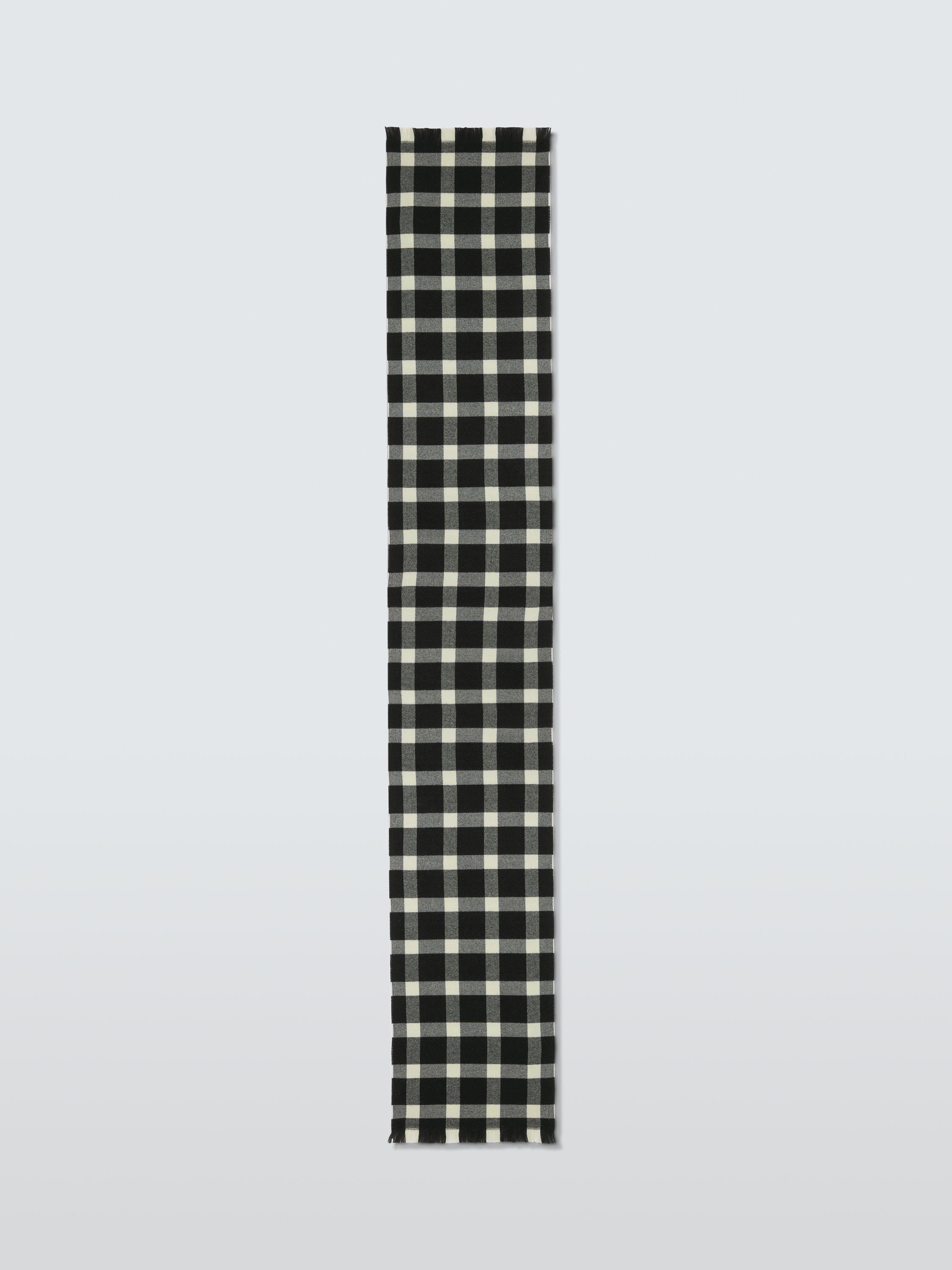 Product image 4 of 5, which shows John Lewis ANYDAY Twill Scarf, Black/White