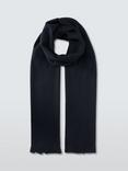 John Lewis ANYDAY Twill Plain Scarf, Navy