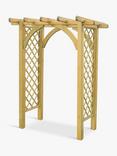 Zest Horizon Wooden Garden Arch, Natural