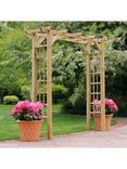 Zest Twilight Wooden Garden Arch, Natural