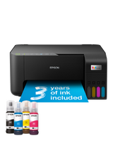 Epson EcoTank ET-2860 Three-In-One Wi-Fi Printer with High Capacity Integrated Ink Tank System, Black