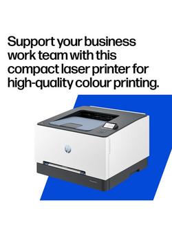 HP Laserjet Pro 3202DW Wireless Colour Printer with Wi-Fi & Instant On Technology, White - view 2, White