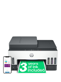 HP Smart Tank 7605 All-in-One Wireless Printer & Fax Machine, Light Basalt, Light Basalt