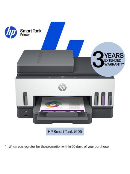 HP Smart Tank 7605 All-in-One Wireless Printer & Fax Machine, Light Basalt - view 2, Light Basalt