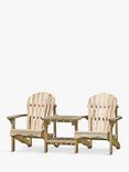 Zest Lily Wooden Garden Relax Double Seat, Natural