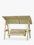 Zest Miami 2-Seater Wooden Garden Swing Seat, Natural