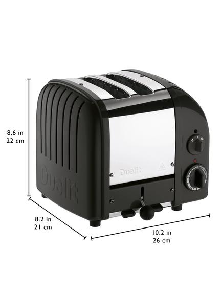 Dualit 2 Slice NewGen Classic Toaster - view 2, Black