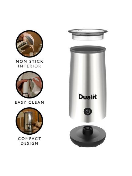 Dualit Hot Chocolate Maker & Milk Frother, Chrome - view 2, Chrome