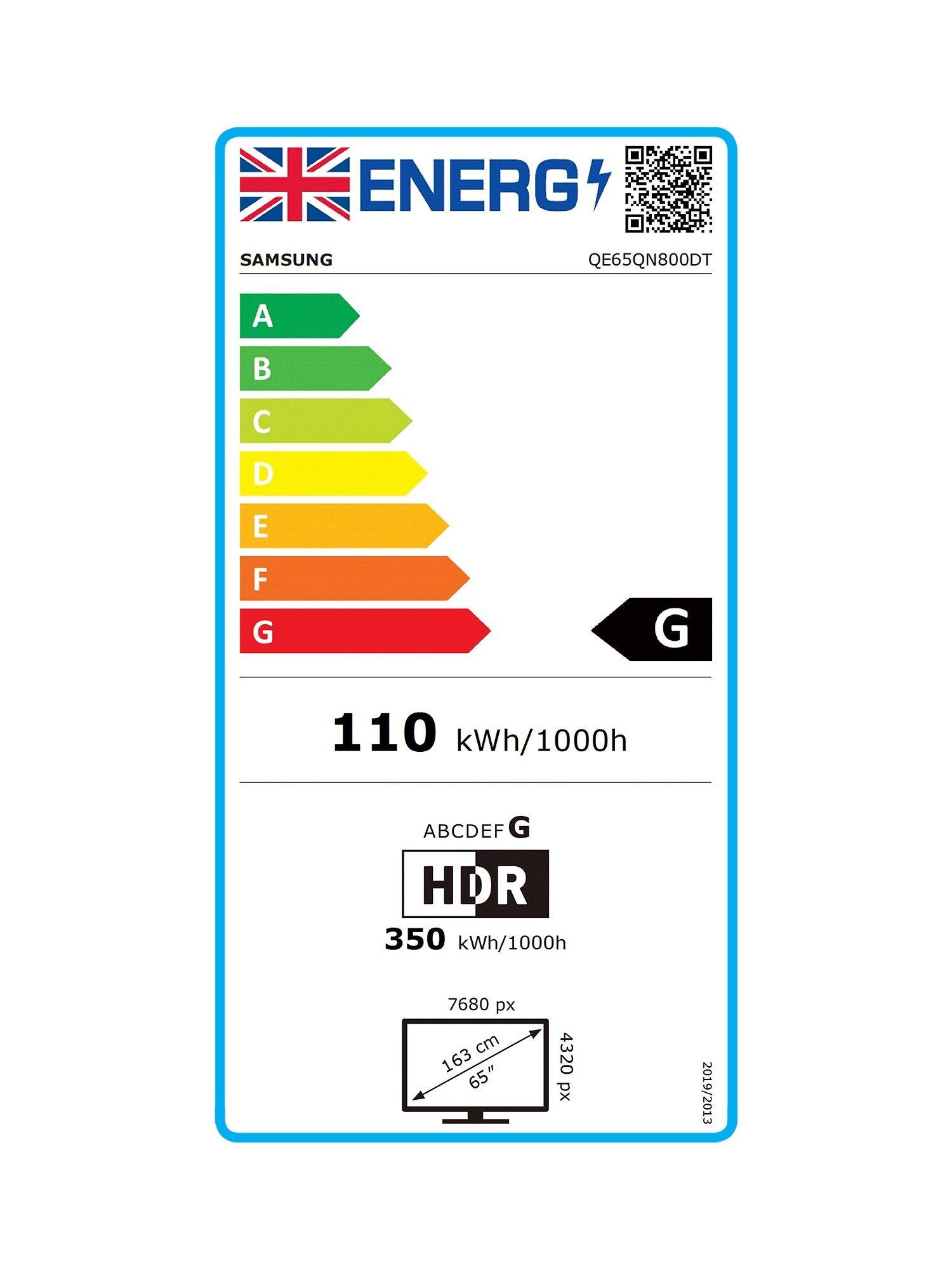 This item is rated G for energy efficiency on a scale from A (most efficient) to G (least efficient).